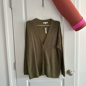 Madewell V-Neck Button-Front Cardigan Sweater